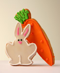 Easter Bunny with Carrot Cookie