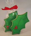 Christmas Holly Cookies