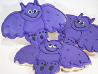Halloween Bats Cookies