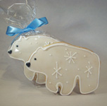 Hand Decorated Polar Bear Cookies